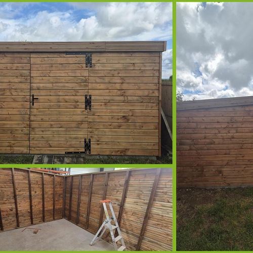 Sur mesure abri de jardin ossature bois - Frossay
